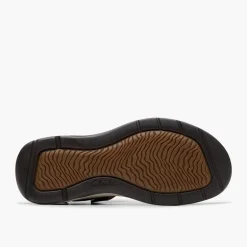 Clarks Herren Saltway Edge Sandalen Light Tan Leather
