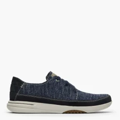 Clarks Herren Schnürschuhe Navy Combi