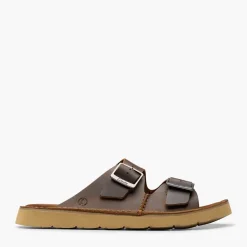 Clarks Herren Solsbury Sandalen mit zwei Riemen Beeswax Leather