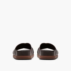 Clarks Herren Torford Kreuz Riemen Sandalen Brown Leather