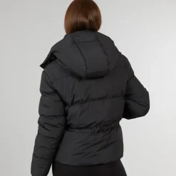 Closure London Damen verstellbarer Bund Daunenjacke Schwarz