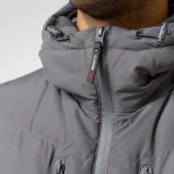 Closure London Herren Tech Logo Puffer Jacke Anthrazit