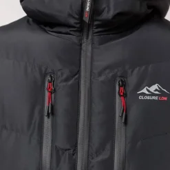 Closure London Herren Tech Logo Puffer Jacke Schwarz