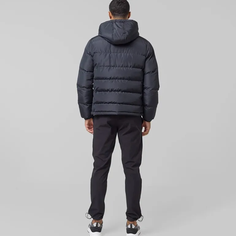 Closure London Herren Tech Logo Puffer Jacke Schwarz