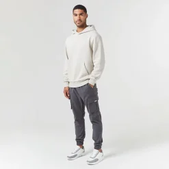 Closure London Hoodie und Cargohose Herren in Stein/Anthrazit
