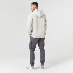 Closure London Hoodie und Cargohose Herren in Stein/Anthrazit