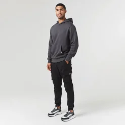Closure London Hoodie und Cargohose Herren Anthrazit/Schwarz