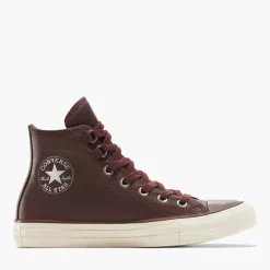 Converse Chuck Taylor All Star Hi Leder Turnschuhe Totally Fudged/Egret
