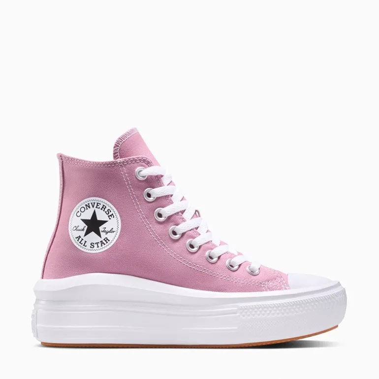 Converse Damen Chuck Taylor All Star Move Plateau Turnschuhe Cliffside Rose/Weiß/Schwarz