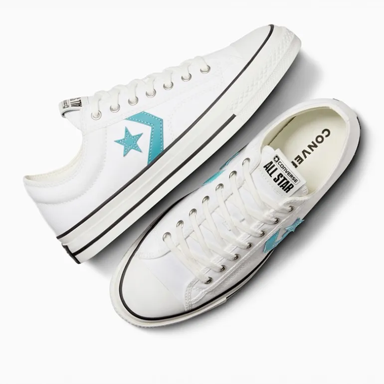 Converse Star Player 76 Ox Sportschuhe Weiß / Ocean Drip / Schwarz