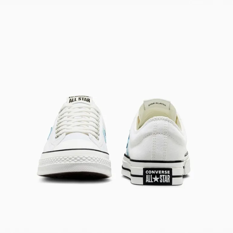 Converse Star Player 76 Ox Sportschuhe Weiß / Ocean Drip / Schwarz