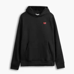 Copenhagen Legacy Herren Kapuzenpullover Herz Druck Schwarz