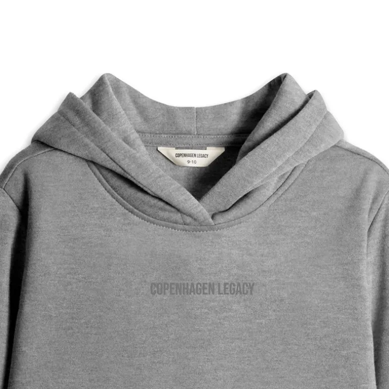 Copenhagen Legacy Kinder Kapuzenpullover Grau Melange