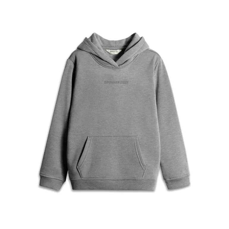 Copenhagen Legacy Kinder Kapuzenpullover Grau Melange