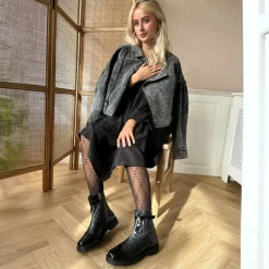 Copenhagen Shoes Damen Be My Guest Stiefel 0011 Schwarz Lack