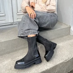 Copenhagen Shoes Damen Die Glauben Stiefel 038 Black Patent