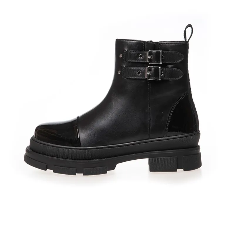 Copenhagen Shoes Damen Folge dem Weg Stiefel 038 Black Patent