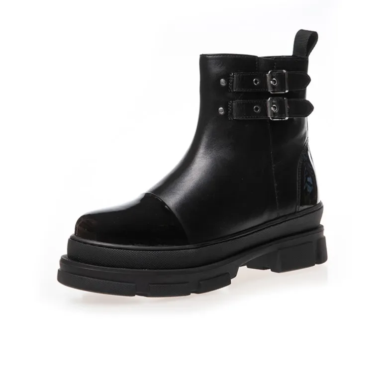 Copenhagen Shoes Damen Folge dem Weg Stiefel 038 Black Patent