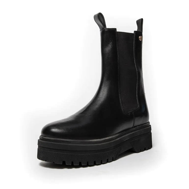 Copenhagen Shoes Damen Going Leder Copenhagen Stiefel 001 Schwarz