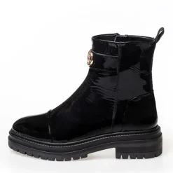 Copenhagen Shoes Damen Lady Boss Lackstiefel 038 Schwarz Lack
