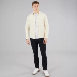C.R.C. Herren Mosh Hemd mit Struktur Off White Offwhite