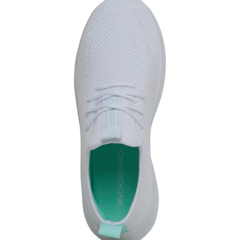 Crosshatch Damen Ridgeway Sneaker Weiß