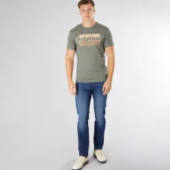 Crosshatch Herren Bandol Jeans Gerade geschnitten Dunkel gewaschen