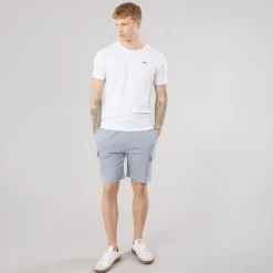 Crosshatch Herren Bardon Cargoshorts Steel Blue