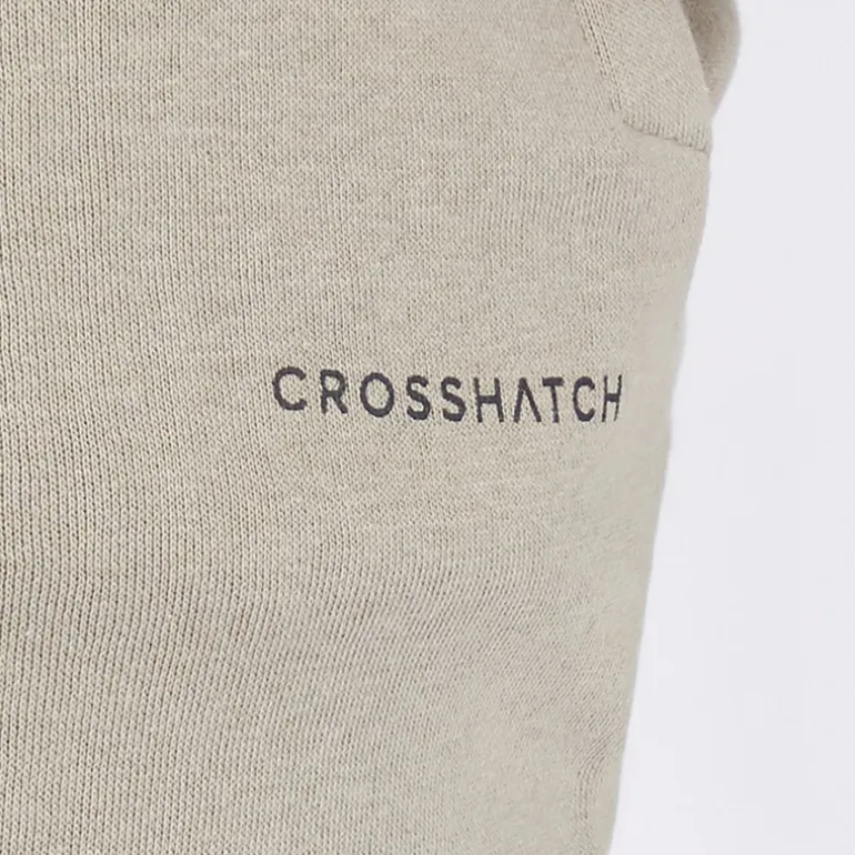 Crosshatch Herren Chelmere Hoodie und Jogginghose Set Dunkelgrau