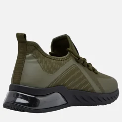 Crosshatch Herren Clarington Sneaker Khaki/Schwarz