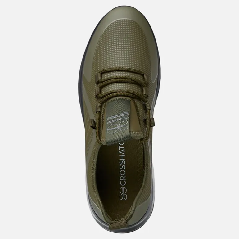 Crosshatch Herren Clarington Sneaker Khaki/Schwarz