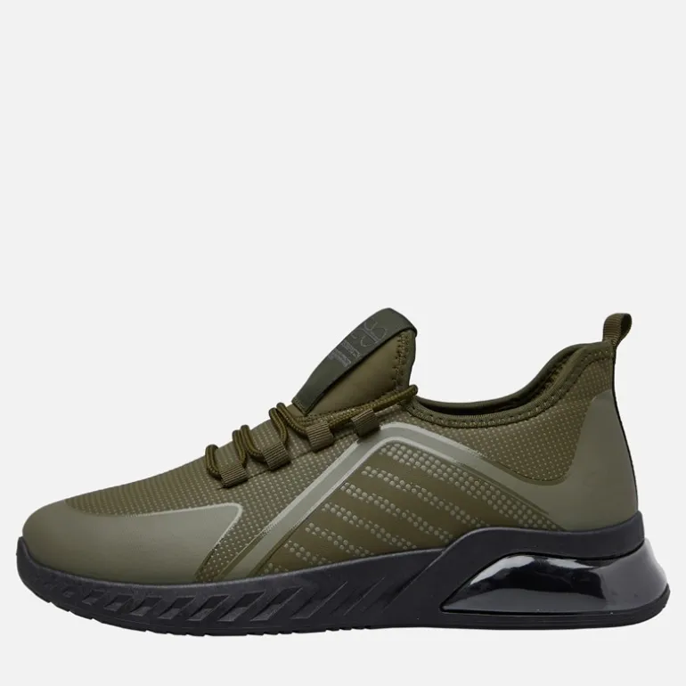 Crosshatch Herren Clarington Sneaker Khaki/Schwarz