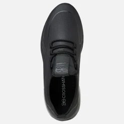 Crosshatch Herren Clarington Sneaker Black Mono