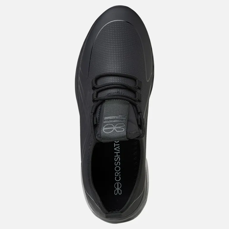 Crosshatch Herren Clarington Sneaker Black Mono