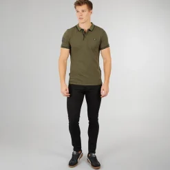 Crosshatch Herren Durtan Slim Fit Jeans Black Wash