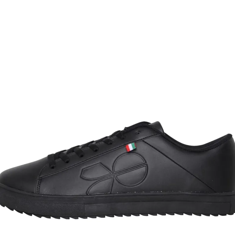 Crosshatch Herren Gleaton Sneaker Schwarz Mono