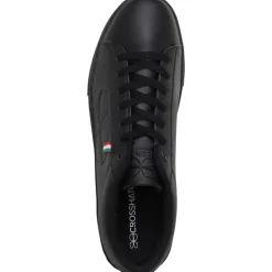 Crosshatch Herren Gleaton Sneaker Schwarz Mono