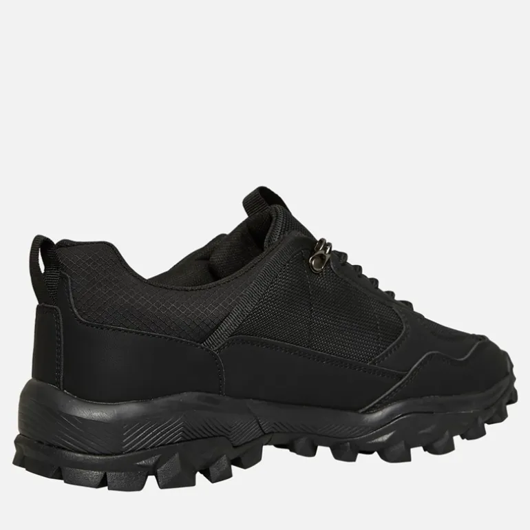 Crosshatch Herren Heymare Turnschuhe Schwarz Mono