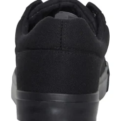 Crosshatch Herren Huseby Canvas Pumps Schwarz Mono