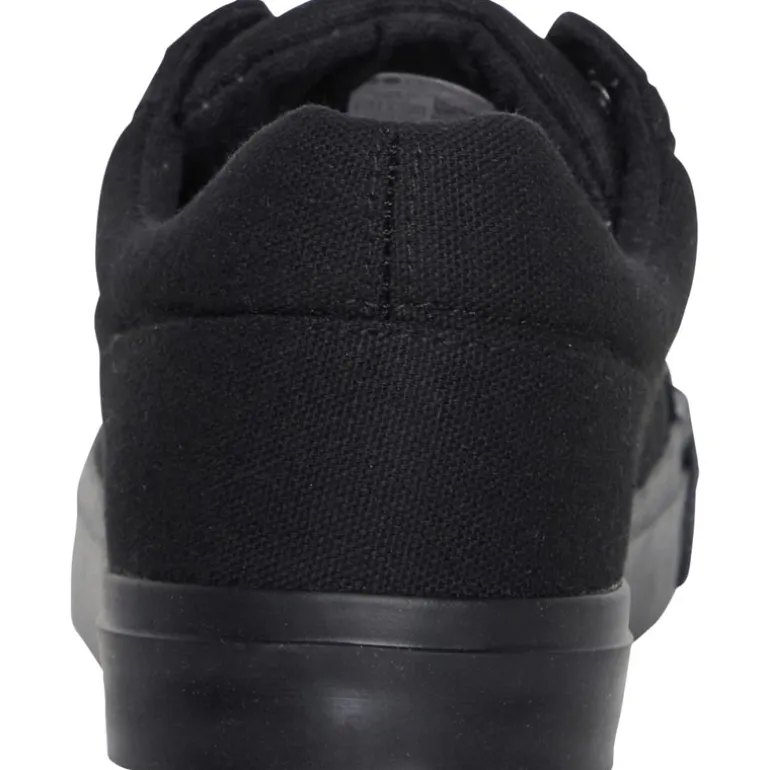 Crosshatch Herren Huseby Canvas Pumps Schwarz Mono