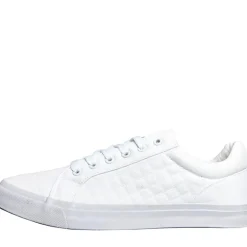 Crosshatch Herren Huseby Canvas Pumps Weiß Mono