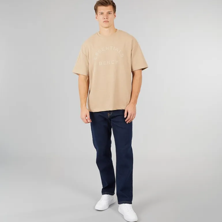 Crosshatch Herren Jeans Relaxed Fit Raw