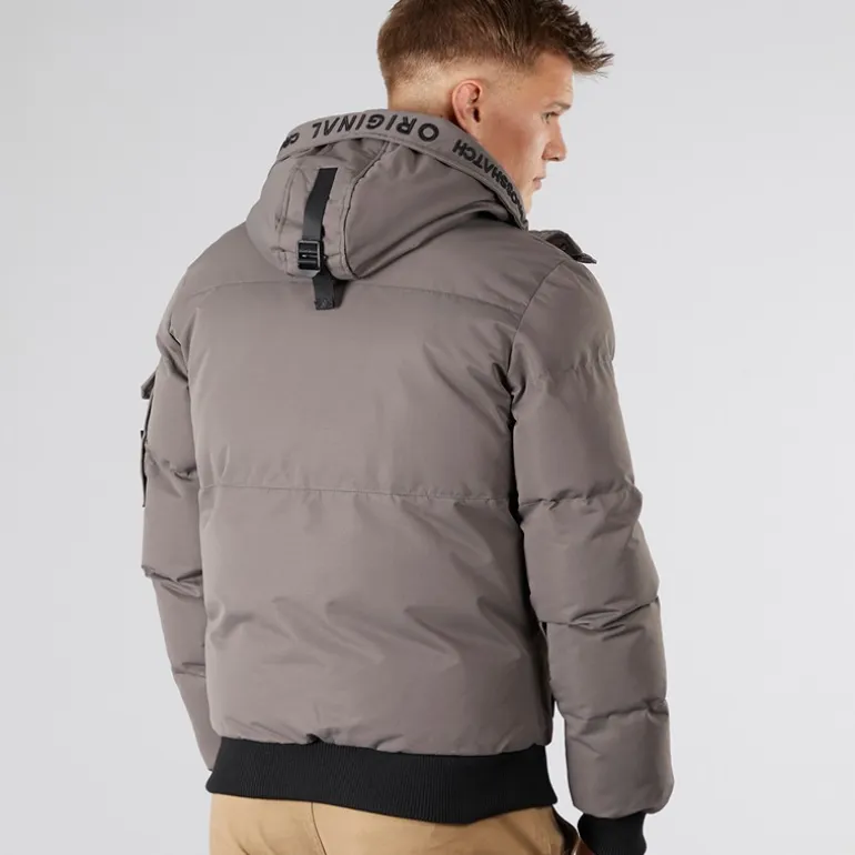 Crosshatch Herren Milwaka Fell Gefütterte Jacke mit Kapuze Anthrazit