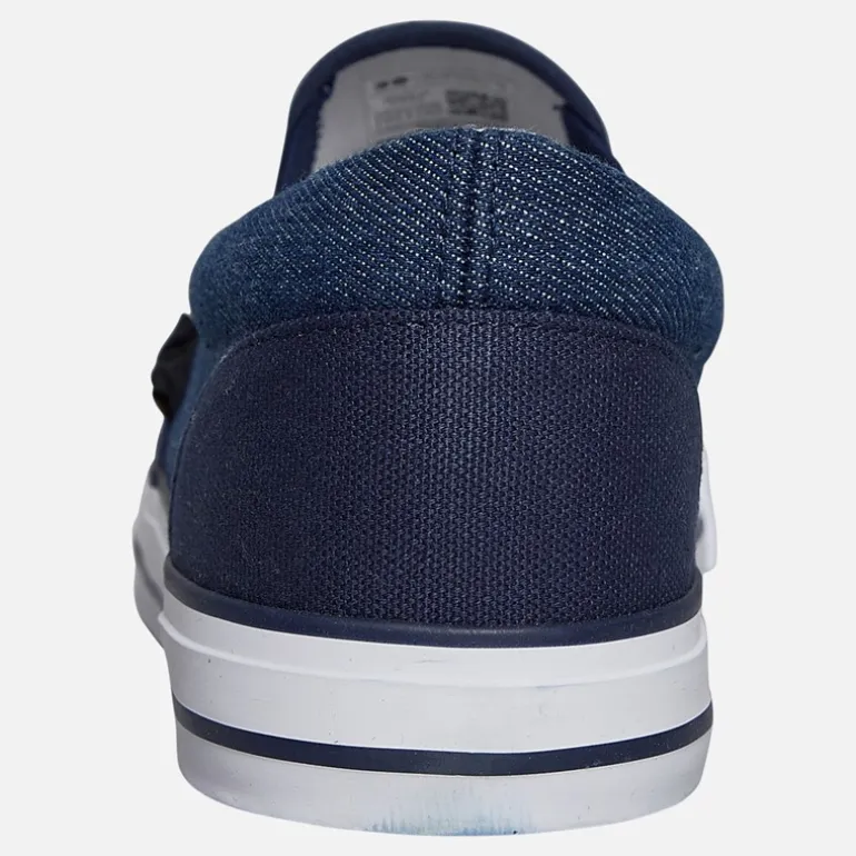 Crosshatch Herren Ramp Slip On Segeltuch Sneaker Navy/Dark Chambray