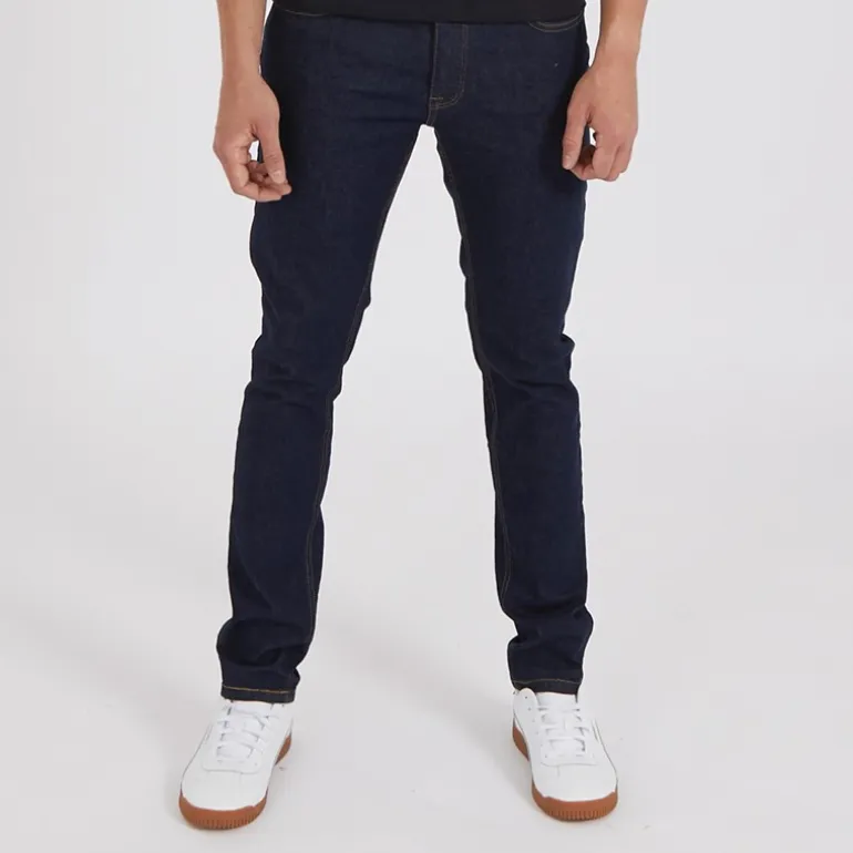 Crosshatch Jeans Herren Buraca Slim Fit Indigo