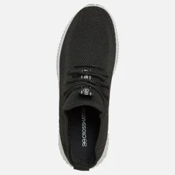 Crosshatch Jungen Rideout Sneaker Schwarz