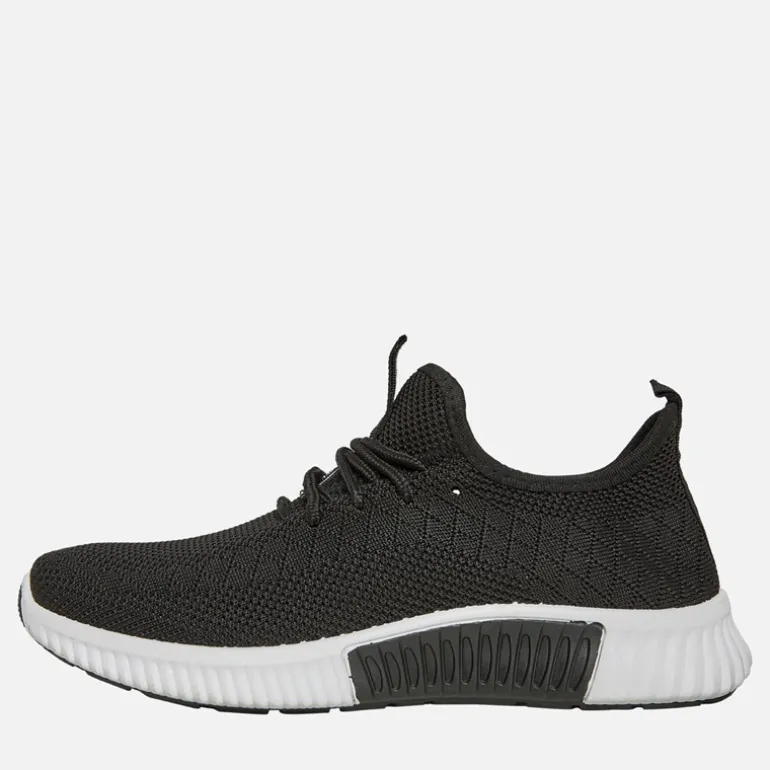Crosshatch Jungen Rideout Sneaker Schwarz