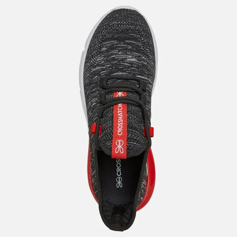 Crosshatch Jungen Smitlay Sneaker Schwarz