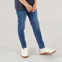 Crosshatch Junge Straight Jeans Mittelblau