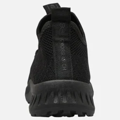 Crosshatch Junior Junge Antioch Turnschuhe Black Mono